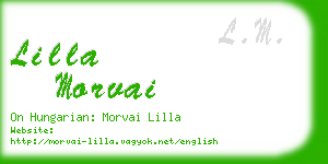 lilla morvai business card